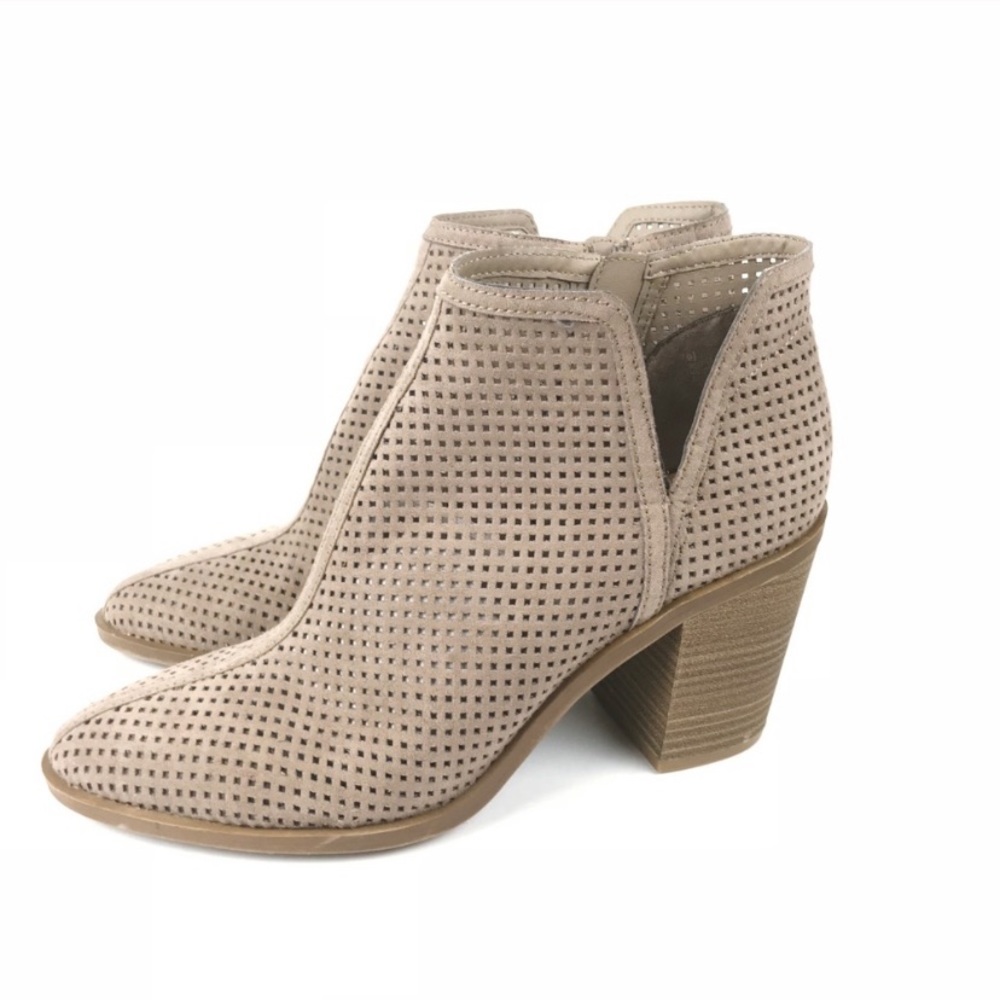 DV by Dolce Vita taupe perforated booties